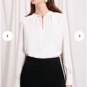 Petite Studio Brand new with tag Buvette Pearl Blouse - Ivory size M